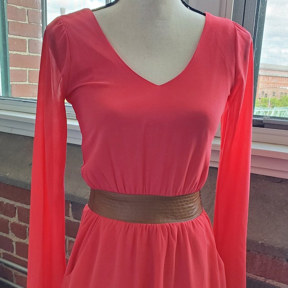 Coral dress